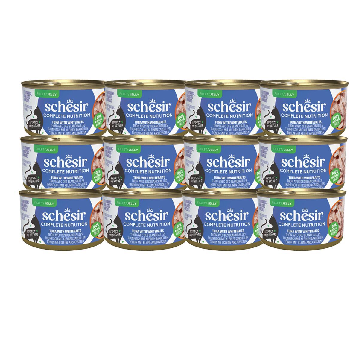 Schesir Jelly Tuna & Whitebait 85 g